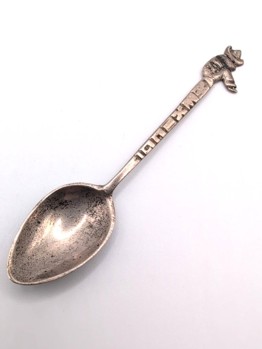 SOLD  Vintage 850 Silver Mexico Souvenir Spoon 5.67g Sleeping Mexican Man GUC